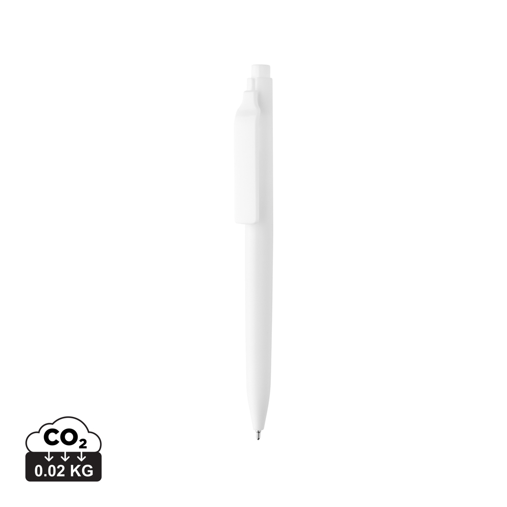 Stylo promotionnel encre fluide recyclé GRS Vibe Blanc / Blanc